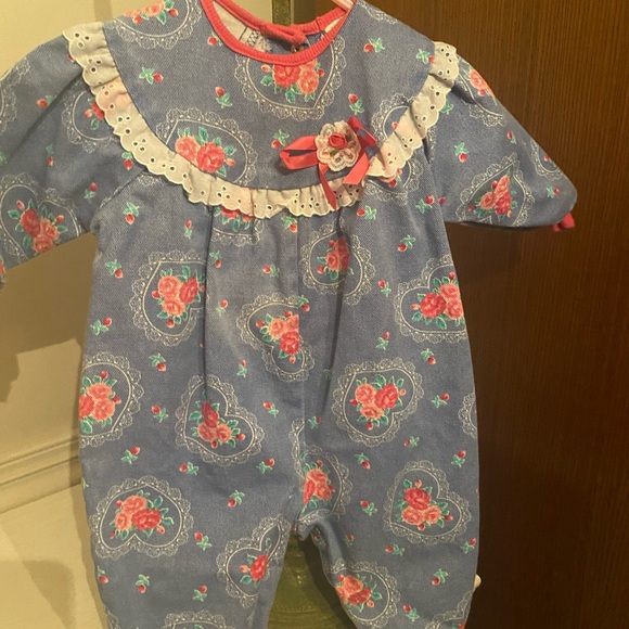 Bundle of 2 Vintage Healthtex Denim Rompers - Picture 4 of 16